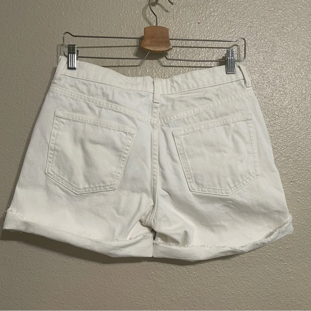 Everlane Relaxed White‎ Denim Short 27